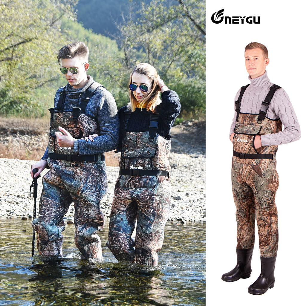 NeyGu Insulated Neoprene Waders ( Moss Rock Camo Pattern)