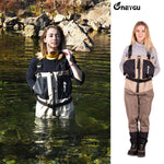 NeyGu Elite Style Breathable Waders (Solid Tan Color)