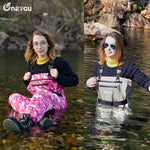 Breathable Waders for Unisex （Pink Camo Pattern)