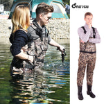 NeyGu Insultated Neoprene Waders （Grass Camo Pattern）