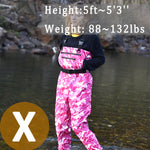 Breathable Waders for Unisex （Pink Camo Pattern)