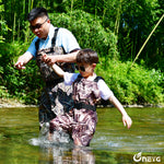 NeyGu Kids Breathable Waders (Max Camo Pattern), Spring Style.