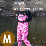 Breathable Waders for Unisex （Pink Camo Pattern)