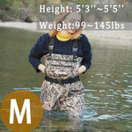 Breathable Waders for Unisex （Grass Camo Pattern)