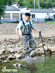 NeyGu Elite Style Breathable Waders (Grass Camo Pattern)