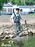 NeyGu Elite Style Breathable Waders (Grass Camo Pattern)