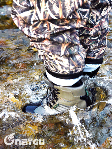 NeyGu Wading Boots with Anti-Slip Rubber Sole（Solid Green Color）sdd