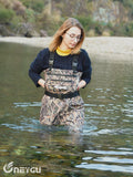 Breathable Waders for Unisex （Grass Camo Pattern)