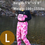Breathable Waders for Unisex （Pink Camo Pattern)