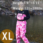 Breathable Waders for Unisex （Pink Camo Pattern)