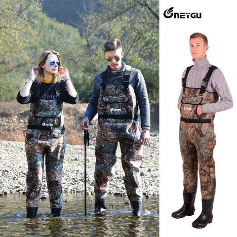 NeyGu Insulated Neoprene Waders ( Moss Rock Camo Pattern)