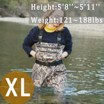 Breathable Waders for Unisex （Grass Camo Pattern)