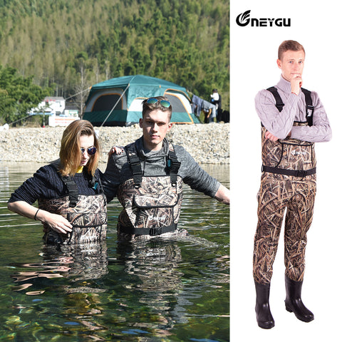 NeyGu Insultated Neoprene Waders （Grass Camo Pattern）