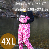 Breathable Waders for Unisex （Pink Camo Pattern)