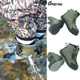 NeyGu Wading Boots with Anti-Slip Rubber Sole（Solid Green Color）sdd