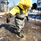 Kids Breathable Waders ( Solid Grey Color) Spring /Summer Style
