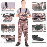 Breathable Waders for Unisex （Max Camo Pattern)