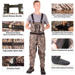 NeyGu Elite Style Breathable Waders (Grass Camo Pattern)