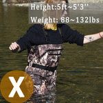 Breathable Waders for Unisex （Max Camo Pattern)