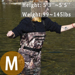 Breathable Waders for Unisex （Max Camo Pattern)