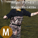 Breathable Waders for Unisex （Max Camo Pattern)