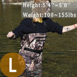Breathable Waders for Unisex （Max Camo Pattern)