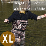 Breathable Waders for Unisex （Max Camo Pattern)