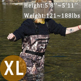 Breathable Waders for Unisex （Max Camo Pattern)