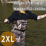 Breathable Waders for Unisex （Max Camo Pattern)